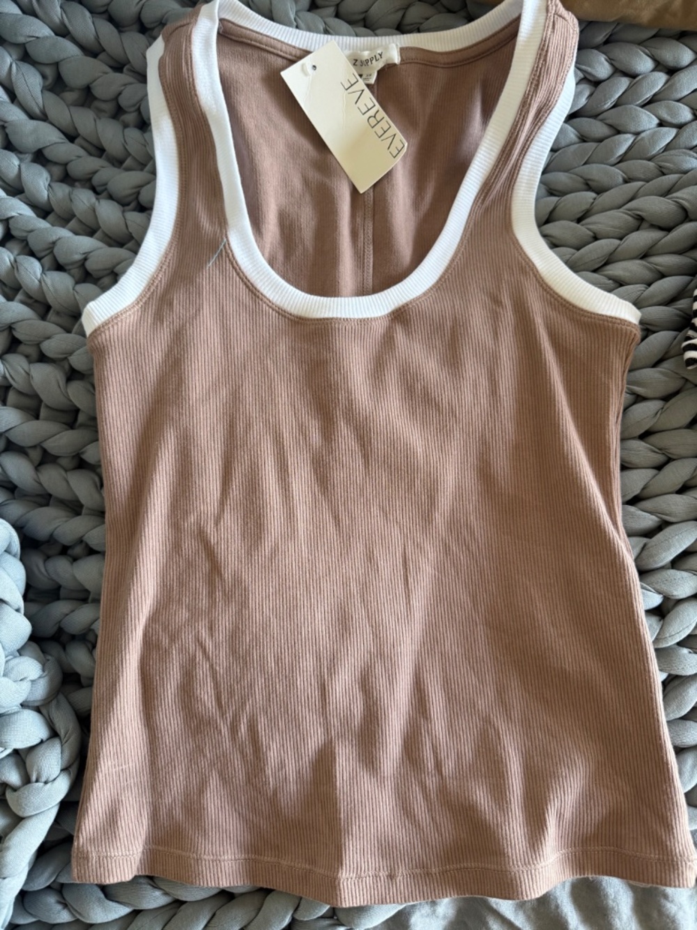 New Evereve Ribbed Tank